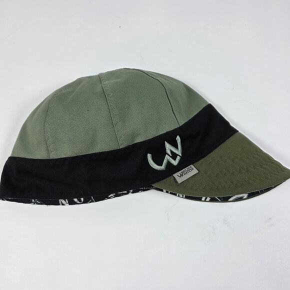 Welder Nation Welding Hat Cap Size 7 5/8 Reversible Green/Black skulls - Picture 11 of 11